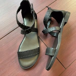 Bleecker & Bond Helene leather studded sandals